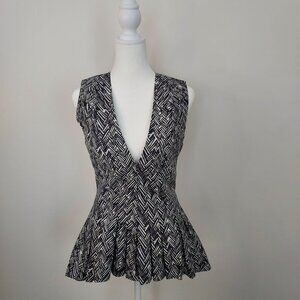 Thakoon Sleeveless V Neck Blouse